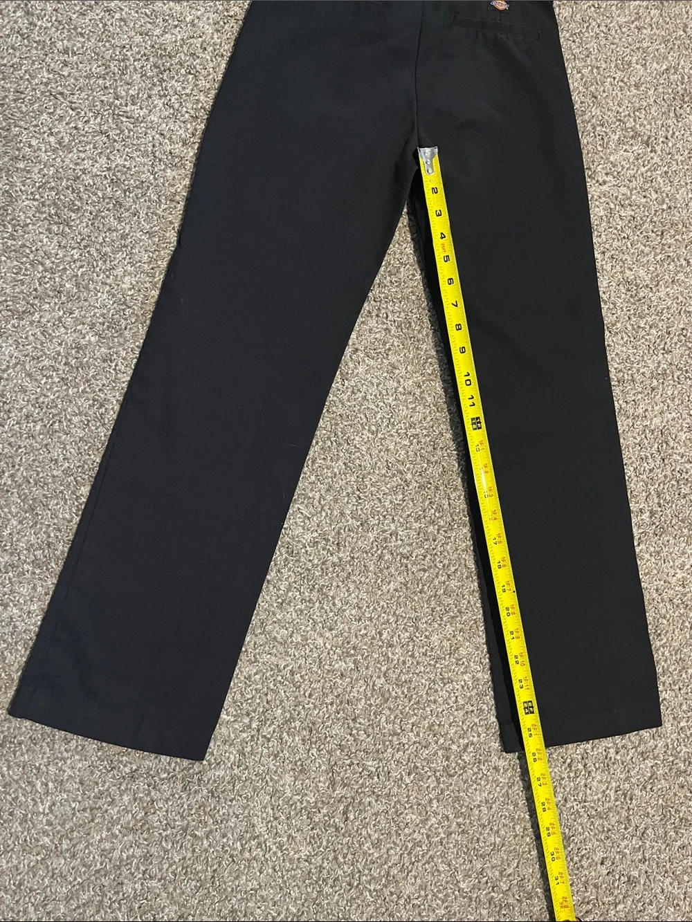 DICKIES Men's Black Straight Jeans